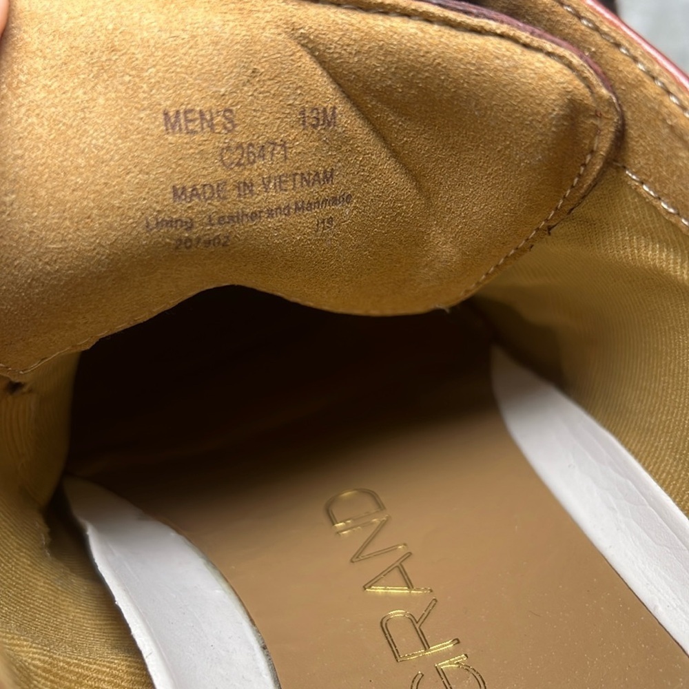 Cole Haan Men's Size US 13 M Grand.OS Brown Leather Wingtip Oxford Shoes C26471 - Picture 3 of 6